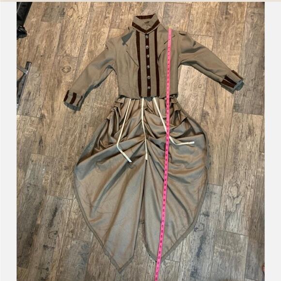 Victorian bustle dress bodice theater costume - Picture 11 of 15